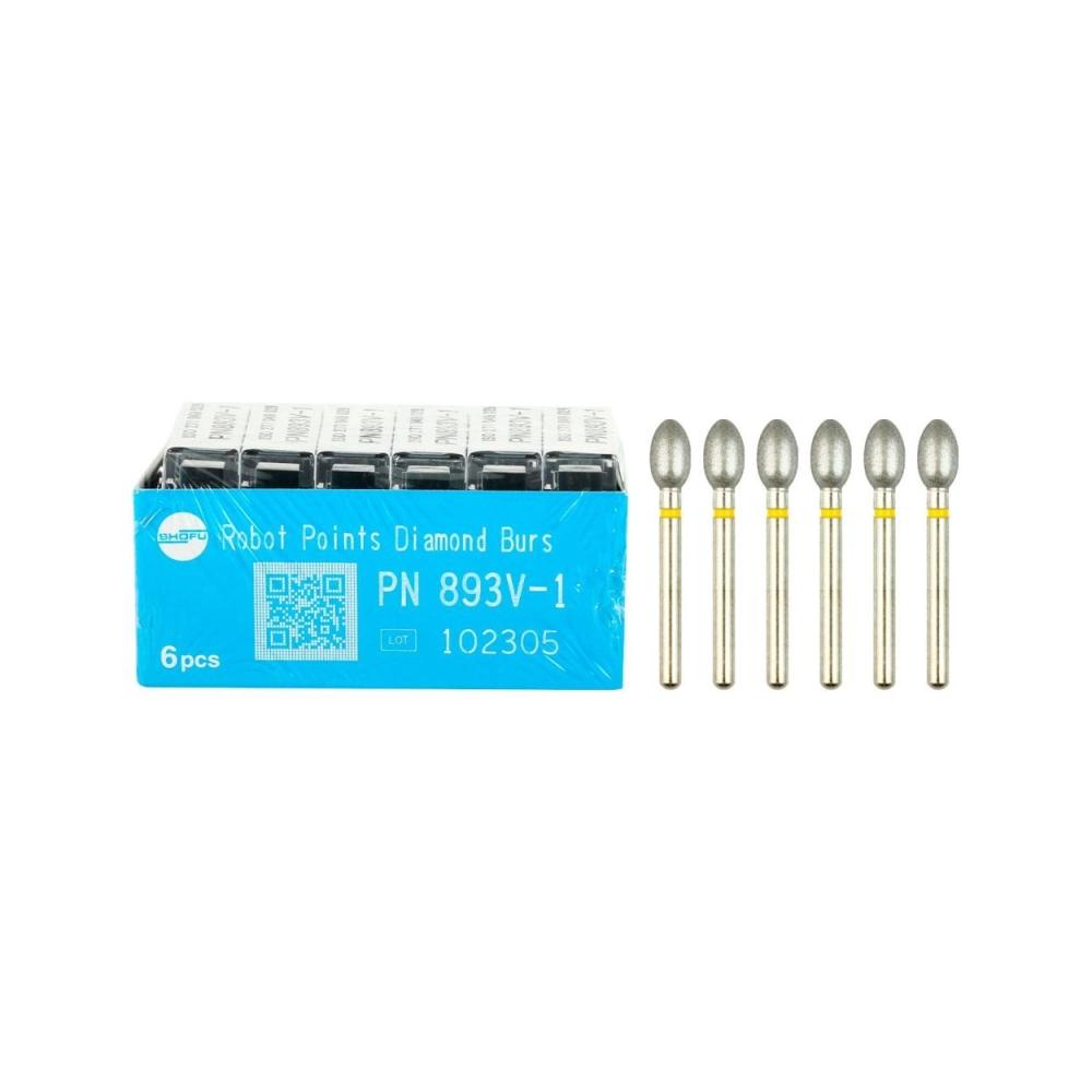 Shofu Robot Points Egg FG 893V-1 6 pcs
