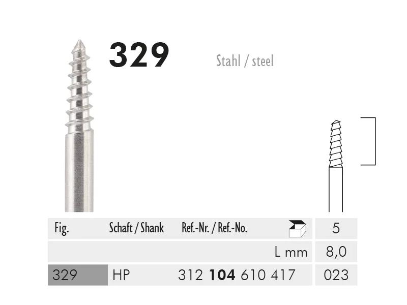 329 HP 023 mandrels for flexible polishers and felt-cones