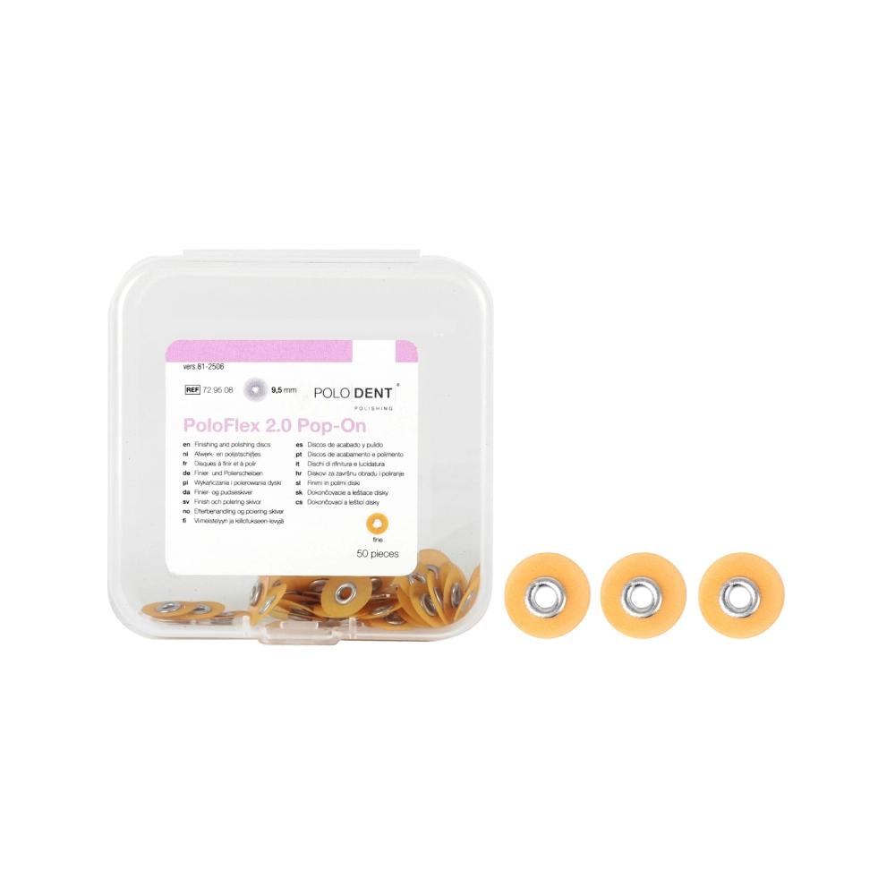 PoloDent PoloFlex 2.0 Pop-On fin 9,5 mm 50 pcs