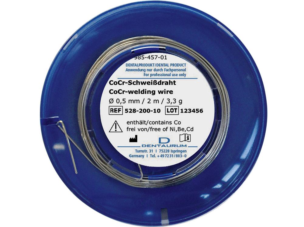 Fil de soudure CoCr (cobalt-chrome), ø 0,50 mm