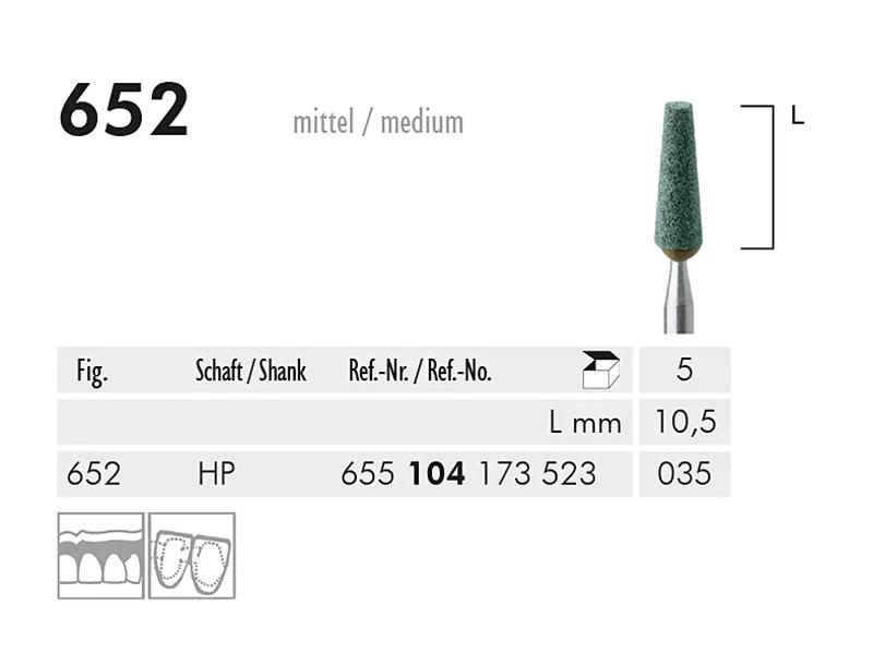 652 HP abrasif (green, medium)