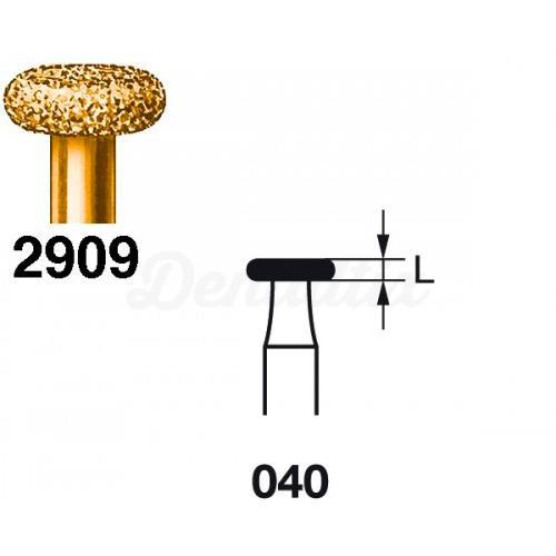 Fraise diamantée en forme de roue 2909 pour FG (5 pcs)