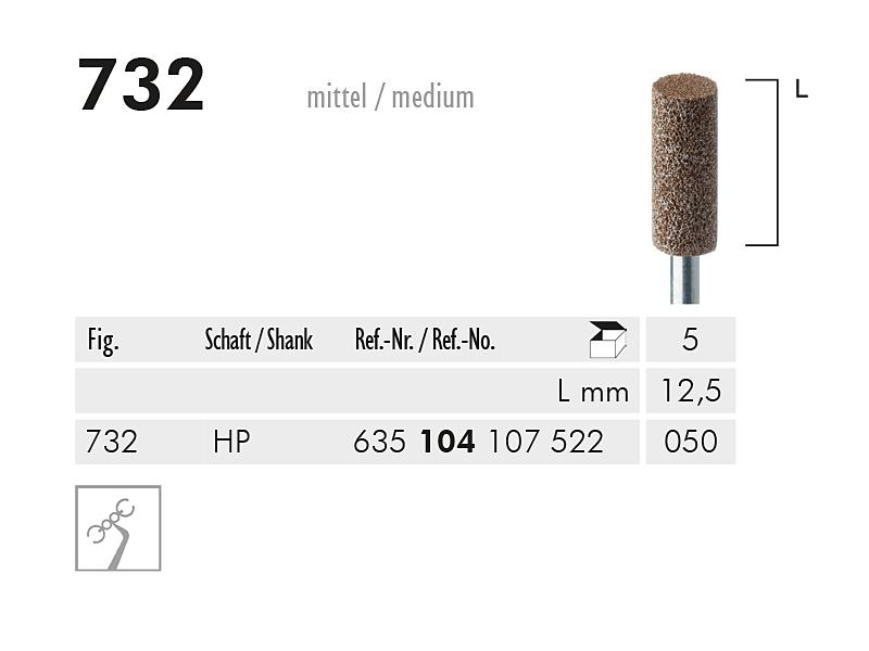732 HP pointe à polir (brown, soft)