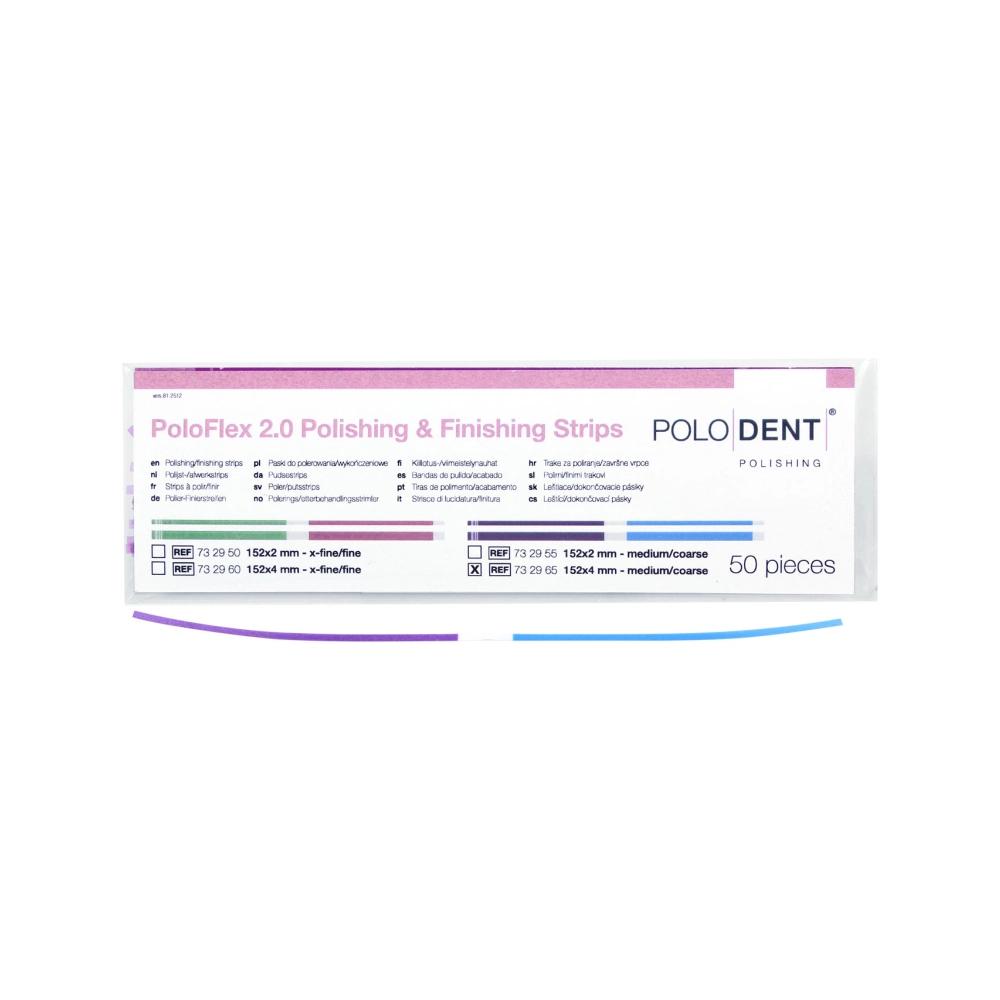 PoloDent PoloFlex strips à polir moyen/gros 152x4 mm 50 pcs