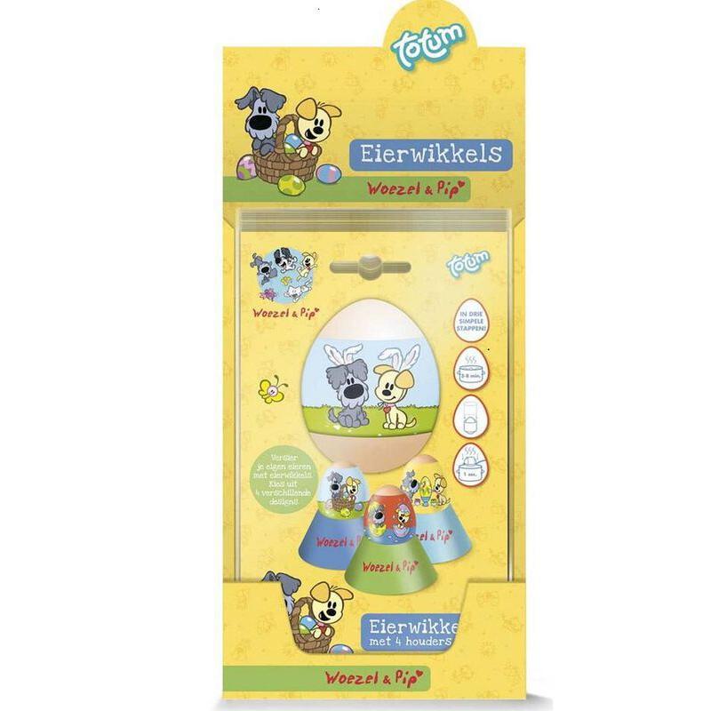 Kidspoint jouets manchons décoratifs pour œufs Woezel en Pip (48 pcs)