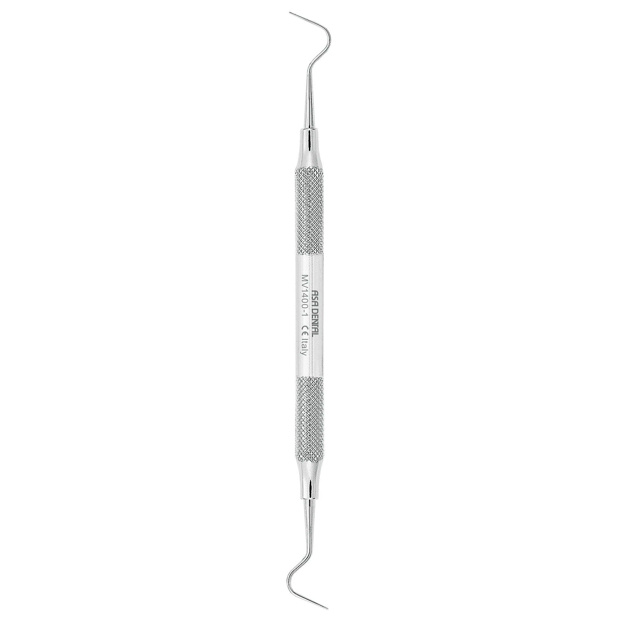 Fouloir à amalgame Asa Dental MV #1 Markley strié (0,4 - 0,6 mm)