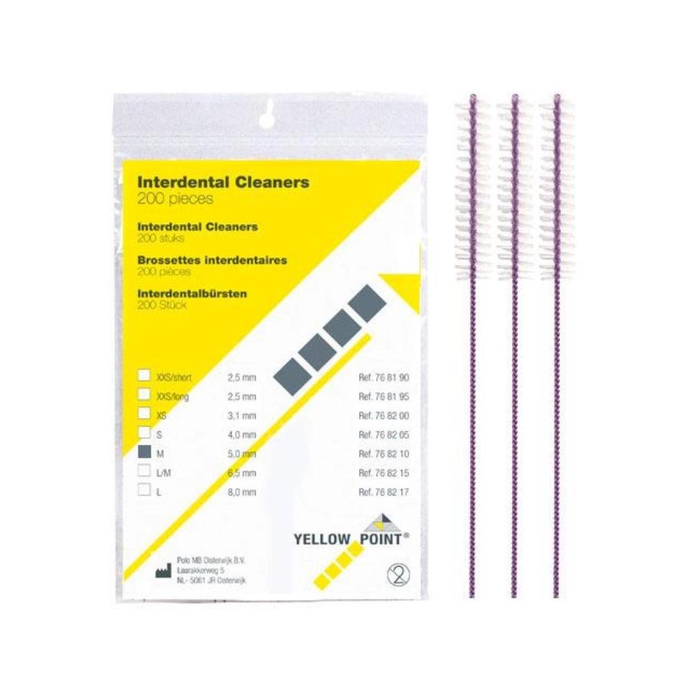 Yellow Point Interdental Cleaners medium (5 mm) 200 pcs