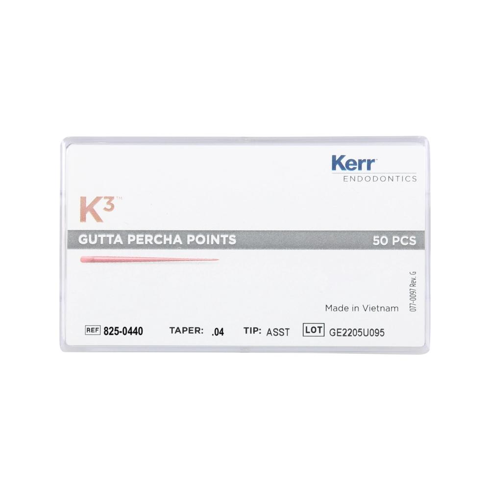 Kerr K3 Gutta Percha Points .04 no.40 50 pcs