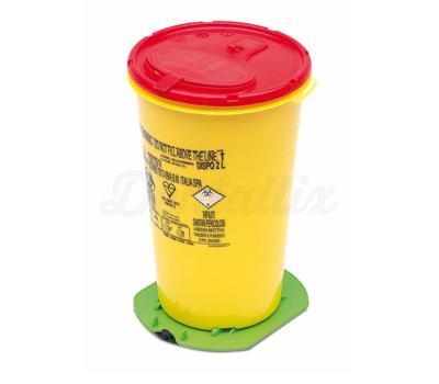 Contenant d’aiguilles 0,7l G62 jaune avec ventouse (10 pcs)