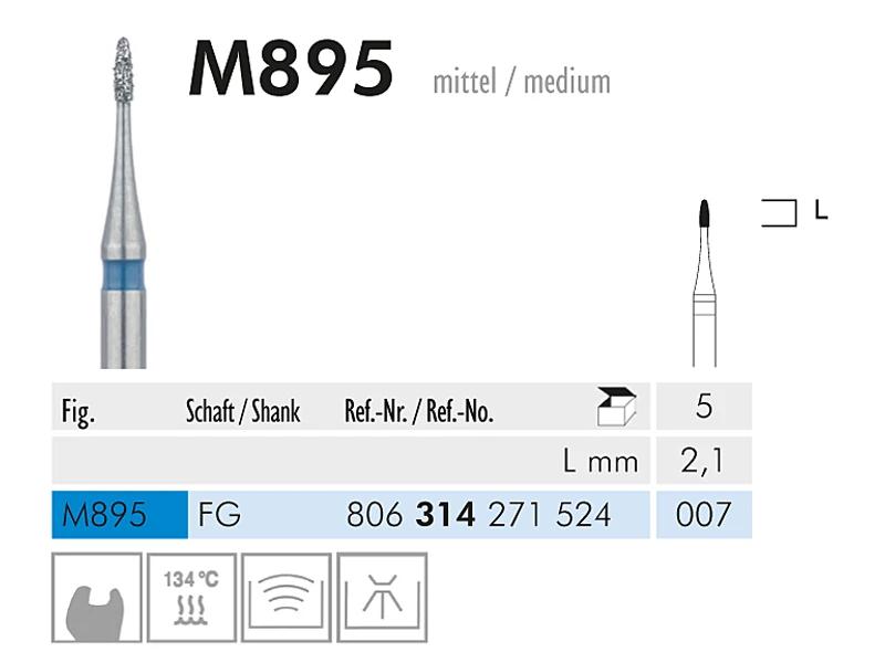 M 895 FG 007 micro instrument diamanté