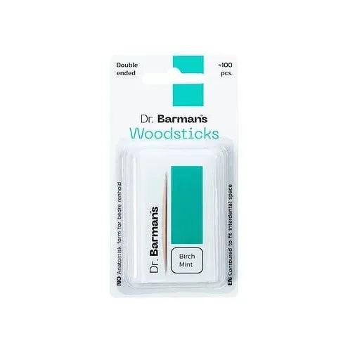 Dr. Barman's Woodsticks cure-dents goût menthe (12 x 100 pcs)