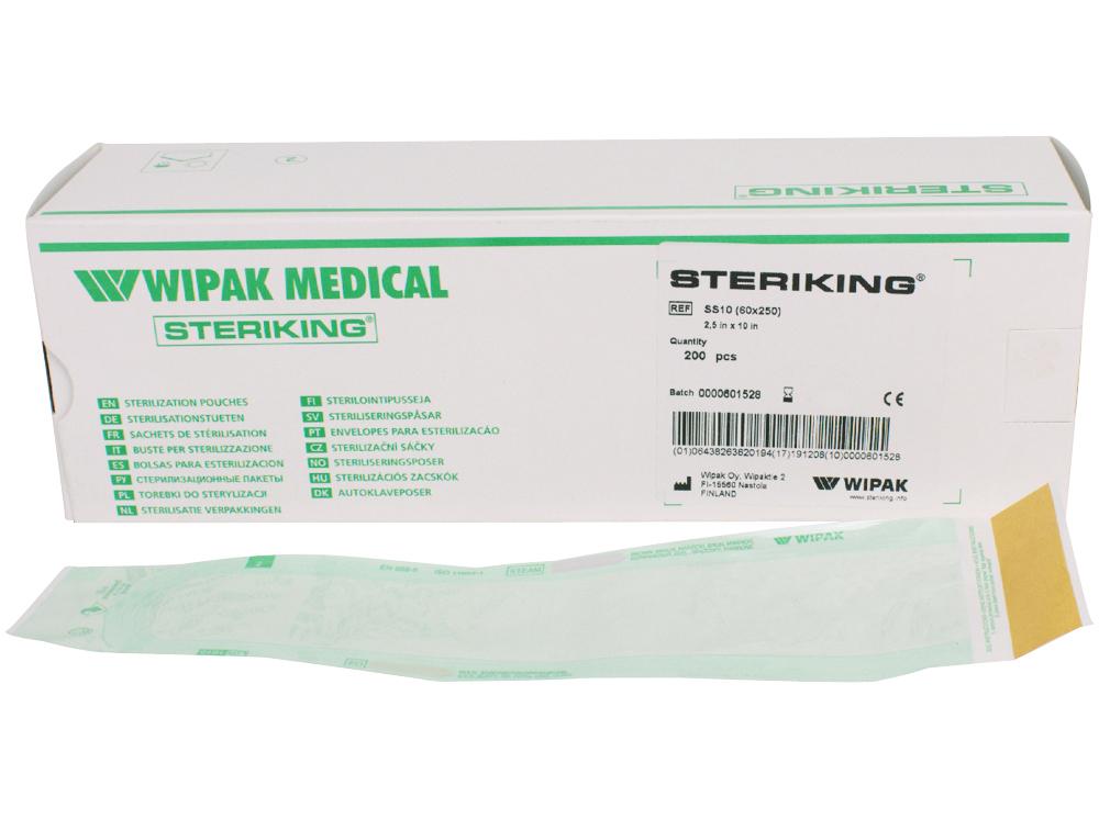 Steriking zakken SS10 60x250mm 200st