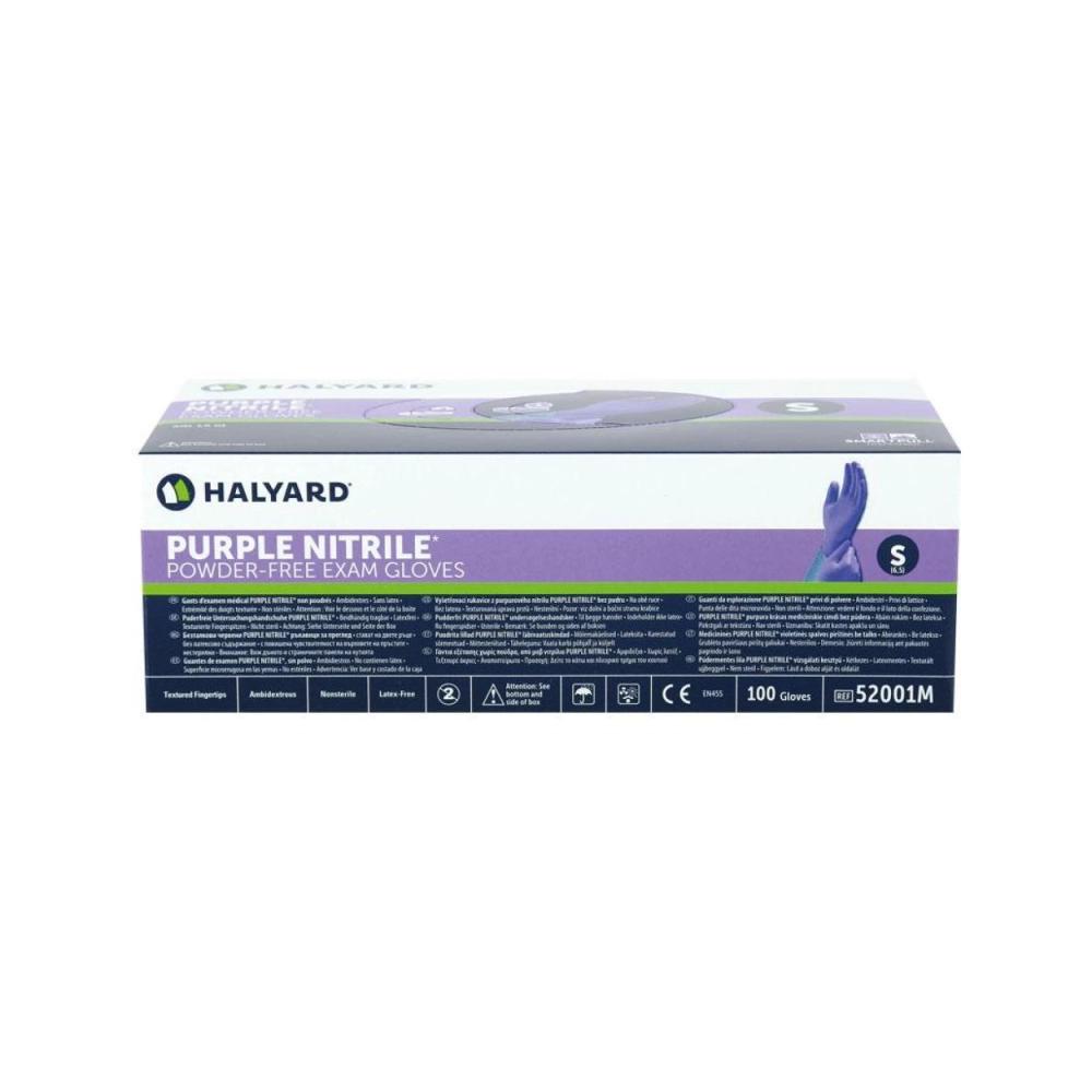 Halyard Handschoenen Nitrile poedervrij paars small 100 stuks