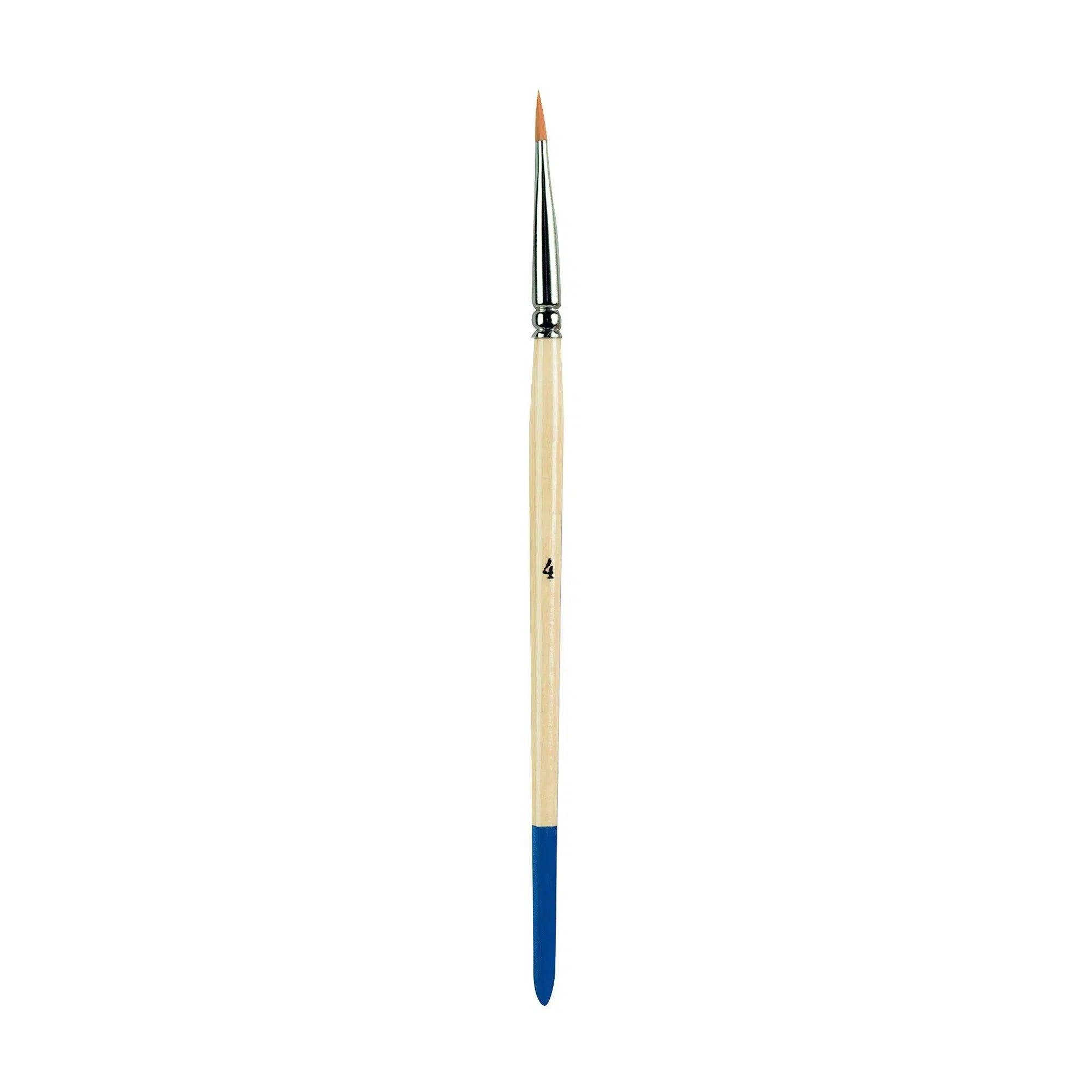 Pinceau à céramique Asa Dental manche en bois #4 bleu