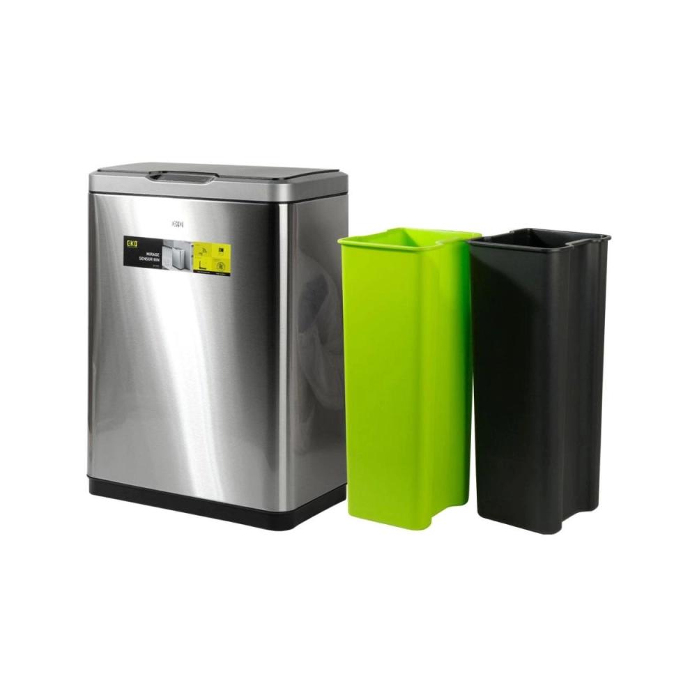 EKO Mirage Recycler Sensor Bin 20+20 litres poubelle VB 927840 l'unité