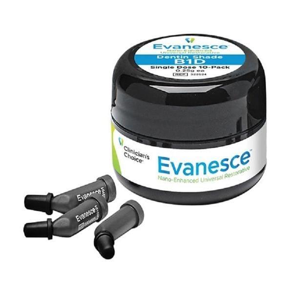 Evanesce Dentin Shade - Embouts à dose unique - B1, 10x 0,25 g
