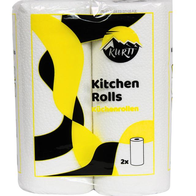 KURTT essuie-tout blanc 3 plis 22 x 23 cm (50 feuilles), plusieurs quantités de rouleaux