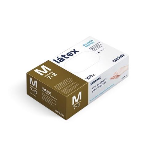 Gants latex non-poudrés