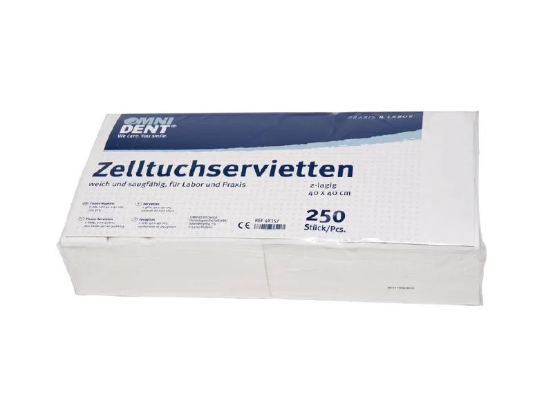 Omnident servettes blanc 40 x 40 cm 2-pl