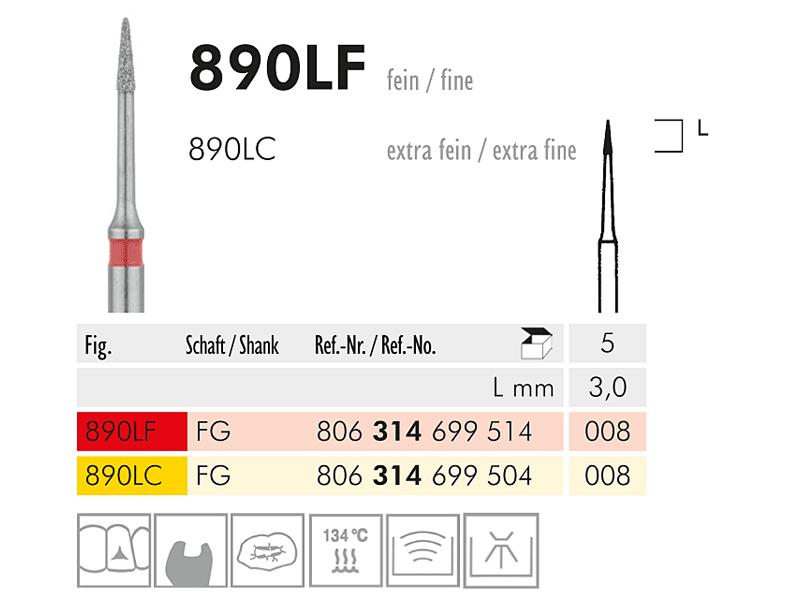 890 L instrument diamanté