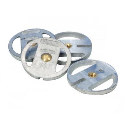 Plaque de montage zinc (2 pcs)