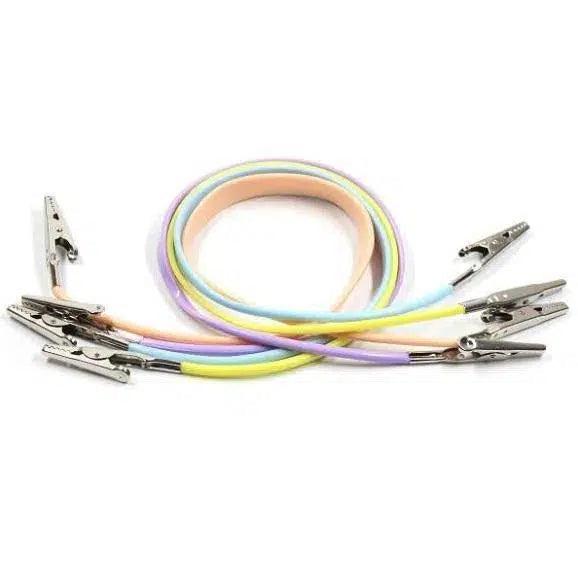 Chaînettes porte-serviette en plastique avec clip métallique (5 pcs)