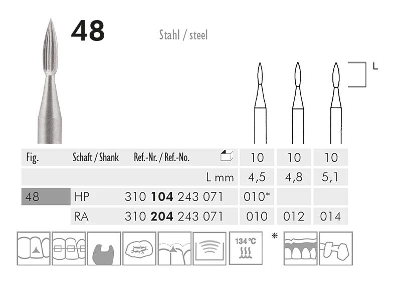 48 instrument en acier
