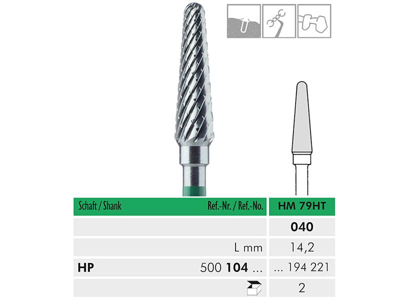 HM 79 HT HP 040 fraise en carbure de tungstène