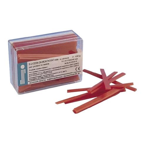 Modelleerwas Roze in Stroken voor Protheses (100 g)
