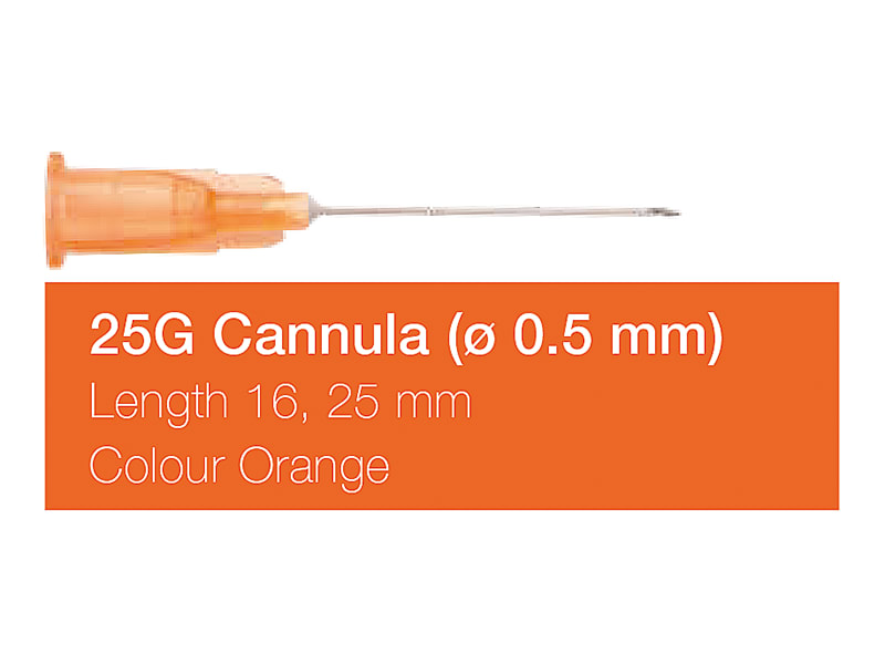 Agani™ Aiguilles d'injection 25G Ø0,5mm luer - 16mm