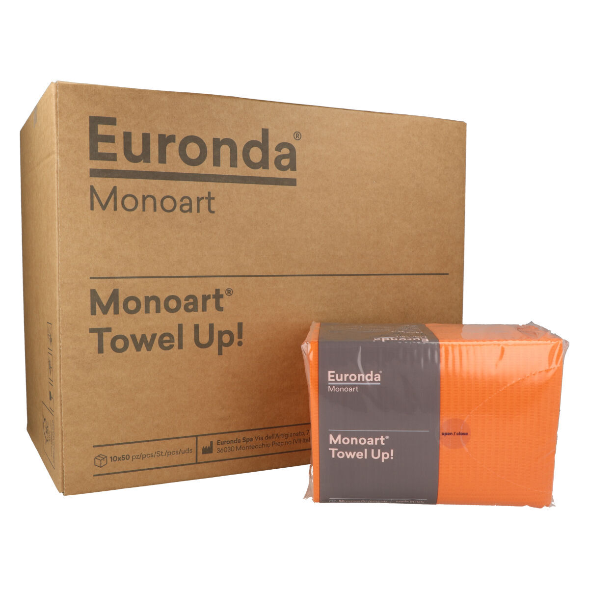 Monoart® Towel Up! Pro premium Dental Towels avec feuille PE 33x45cm (2-épaisseurs)
