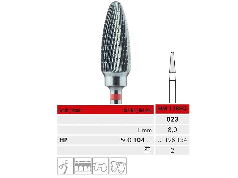 HM 138 FQ HP 023 fraise en carbure de tungstène