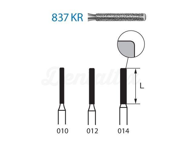 Fraises 6837KR.314. Fraise Diamantée Cylindrique Plate FG (5 unités)