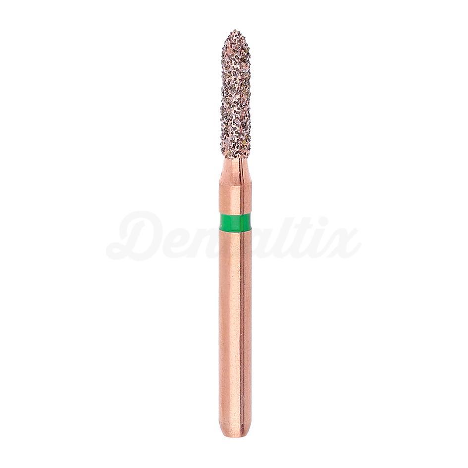 Fraises diamantées cylindriques arrondies pour turbines DIAO KP6877 (5 pcs)