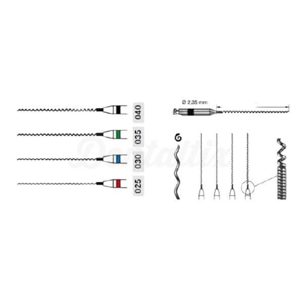 Liners dentaires contra-angle 21 mm (4 pcs)
