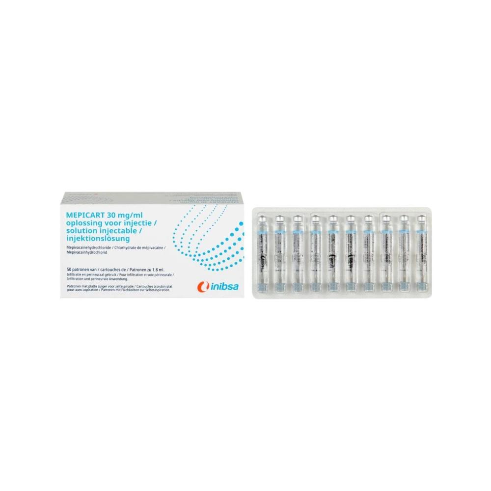 Inibsa Mepicart 3% sans vasoconstricteur 50x 1,8 ml
