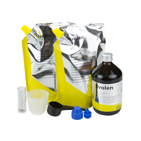 Autopolymeriserende Harskit Voor Afdruklepels (2x500 g + 500 ml)