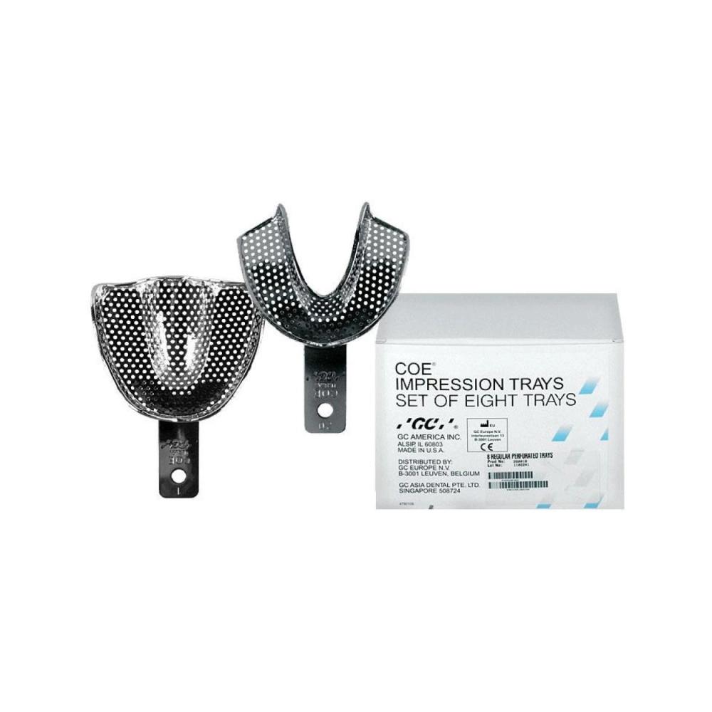 GC Coe Set afdruklepels Regular geperforeerd 8 stuks