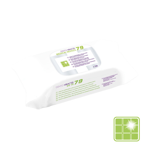 LINGETTES DESINFECTANTES DENTO-VIRACTIS 79 (100)