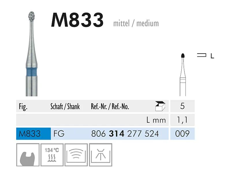 M 833 FG 009 micro instrument diamanté