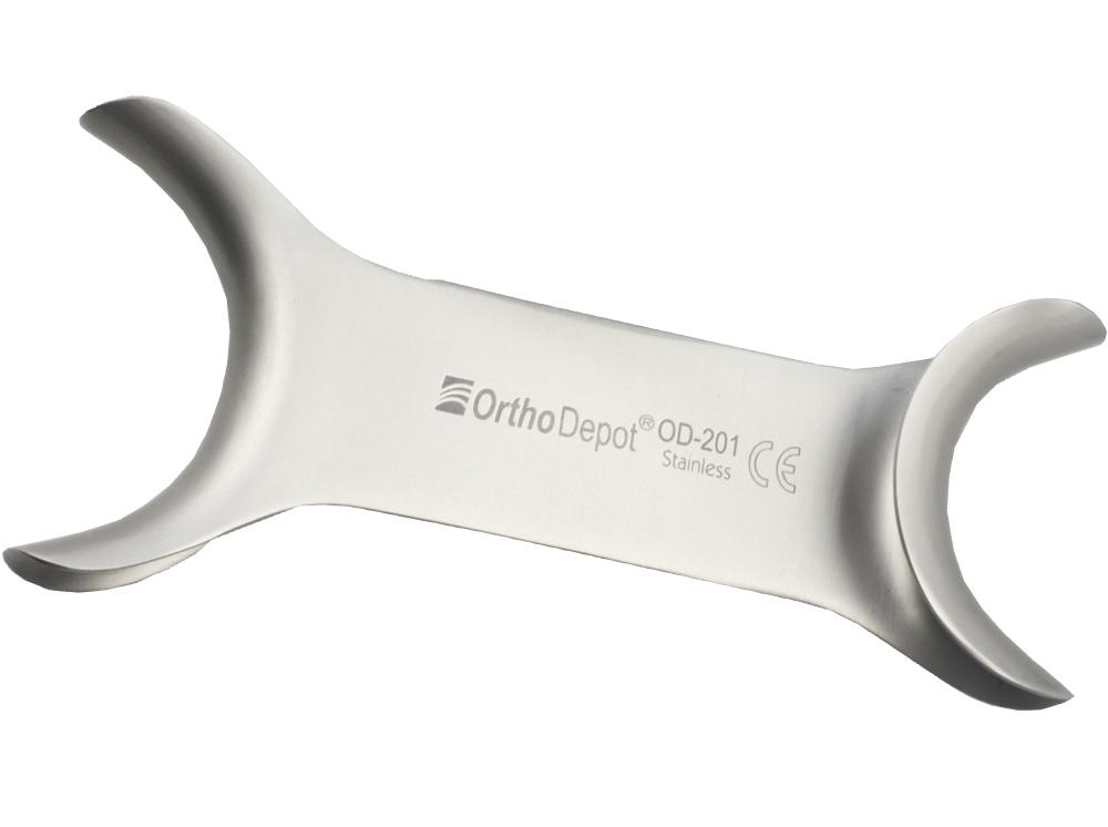 Photo cheek retractor, double-ended