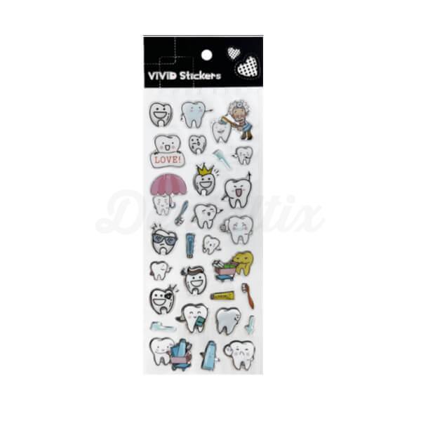 Stickers met tandmotieven (24 st.)