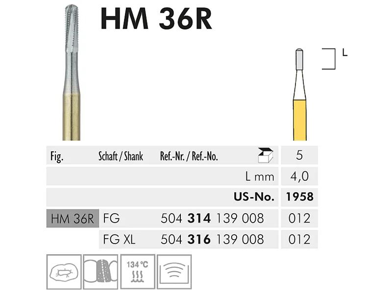 HM 36 R fraise en carbure de tungstène