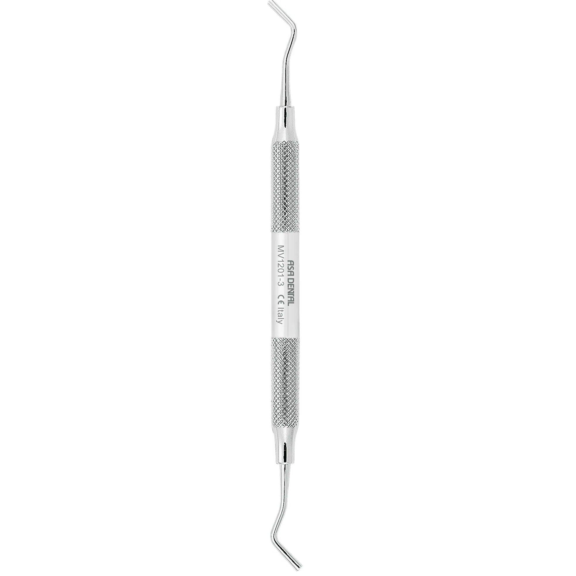 Fouloir à amalgame Asa Dental MV #3 strié (2,1 mm - 2,3 mm)