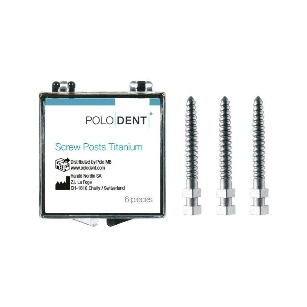 PoloDent screw posts titane XL-4 6 pcs