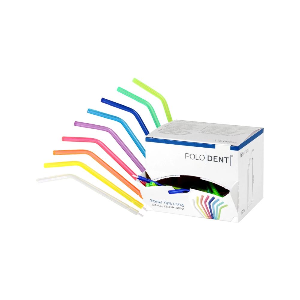PoloDent Embouts jetables small long assortiment 125 pcs