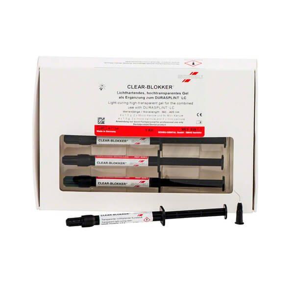 CLEAR-BLOKKER : Gel Photopolymérisable pour Splints DURAN (4 x 1,5 g)