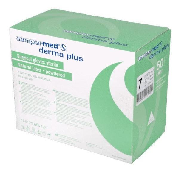 Sempermed Derma Plus gants latex stériles poudrés taille 9 (50 paires)