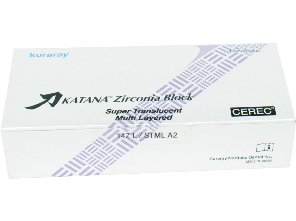 Katana bloc de zircone STML 14Z L A2 3pcs
