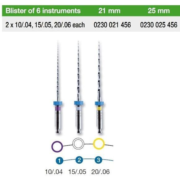 VDW Mtwo W16 21 mm Mix Nr.10.04/15.05/20.06 (3 x 2 st.)